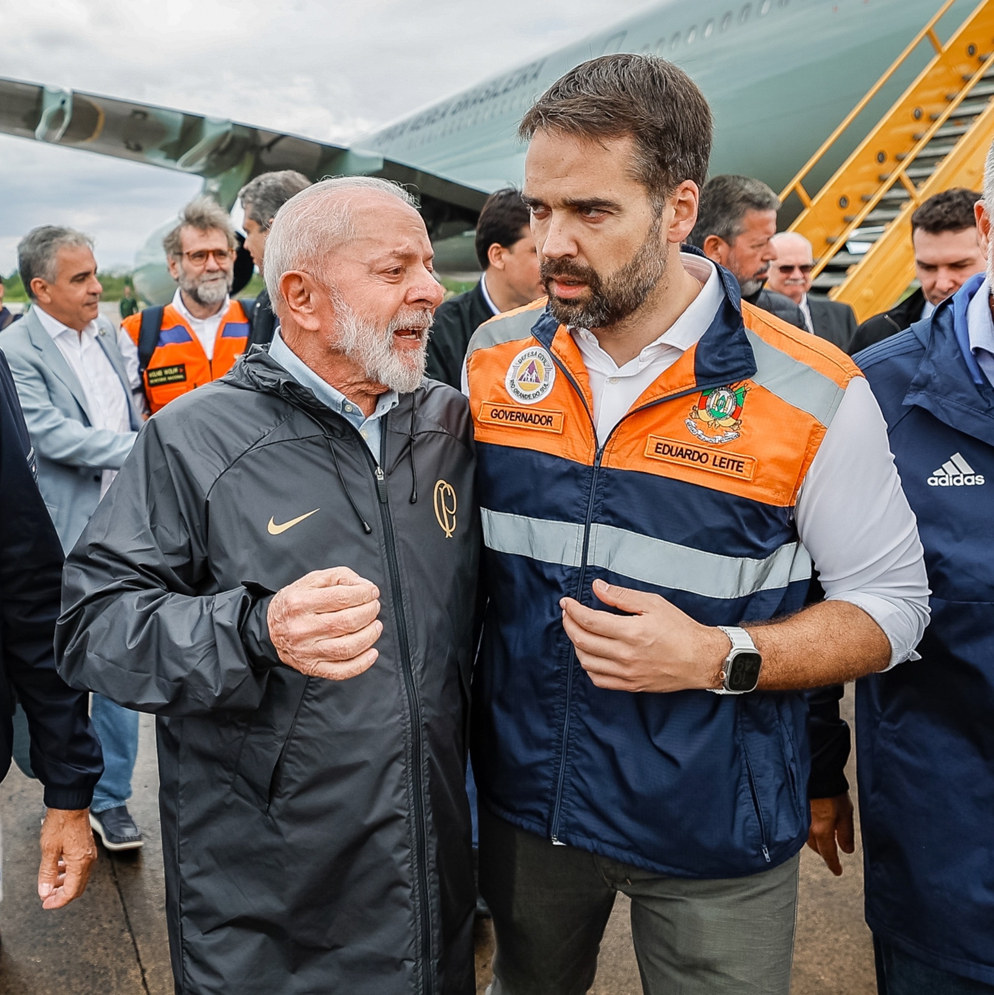 Lula e o Governador do Rio Grande do Sul Eduardo Leite